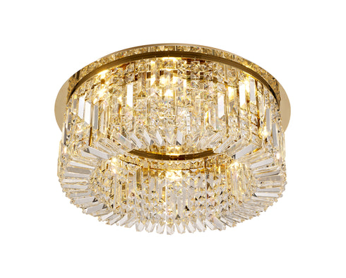 Zula Round Flush Chandelier 8 Light